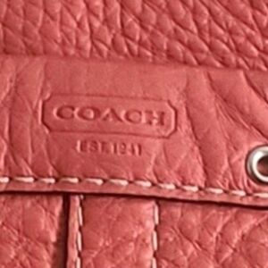 Coach Women's Salmon Leather Hamilton Bag